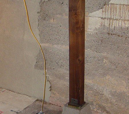 Parging cement walls